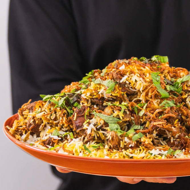 Hyderabadi Goat Dum Biryani